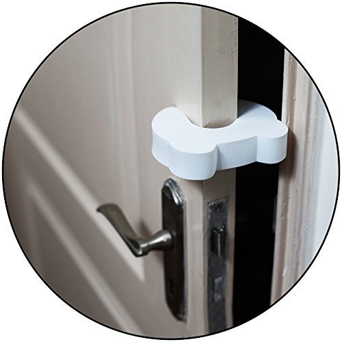 Safe-O-Kid Teddy Shaped Strong EVA Finger Pinch Door Guard (Fits All) - Pack of 4 (Size Pack of 4)