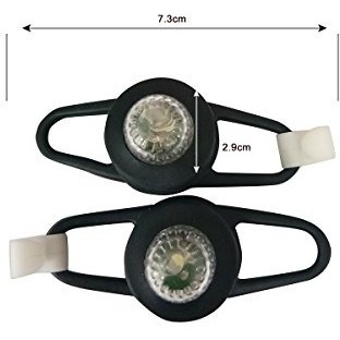 Safe-O-Kid- Pack of 2-Bicycle/Baby Stroller LED Light with SOS Signal Light Complete Front & Rear Road Safety - Black