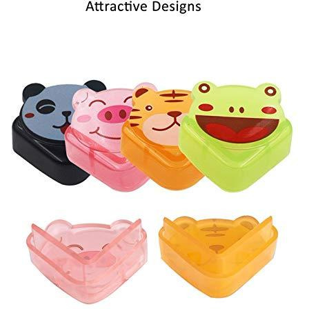 Safe-O-Kid 16 Corner Guards/Cushions/Bumpers/Protector for Child Safety & Babyproofing, Panda-Shaped, Black, Pack of 16, for Babies, Infants, Toddlers, and Kids (Size Pack of 16)