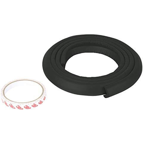 Safe-O-Kid - Unique High Density L-Shaped 2 mtr Long Large 1 Edge Guard Strips - Black (Size Pack of 1)