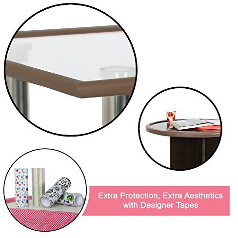 Safe-O-Kid - Pack of 2- Unique High Density L-Shaped 2 mtr Long Edge Guard Strips- Brown (Size Pack of 2)