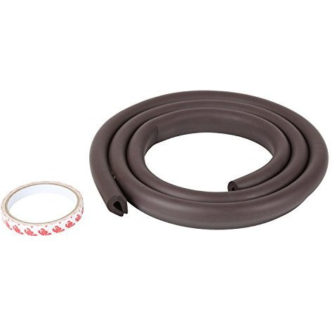 Safe-O-Kid - Unique High Density 2 mtr Long U - Shaped 4 Edge Guard Strips - D.Brown