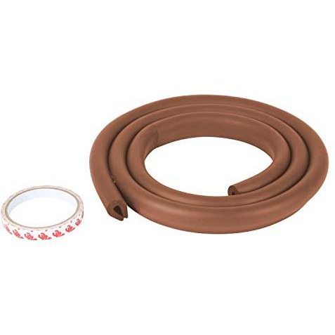 Safe-O-Kid - Unique High Density 2 mtr Long U - Shaped 4 Edge Guard Strips - Brown (Size Pack of 4)