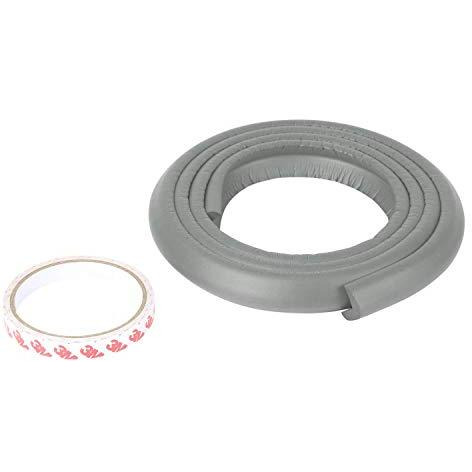 Safe-O-Kid- (Pack of 2-Unique High Density L-Shaped 2 mtr Long Edge Guard Strips- Grey (Size Pack of 2)