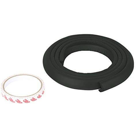 Safe-O-Kid- Unique High Density L-Shaped 2 mtr Long 1 Edge Guard Strip- Black (Size Pack of 1)