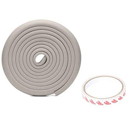Safe-O-Kid- Unique High Density L-Shaped 5 mtr Long 4 Edge Guard Strip with 16 Corners- Grey (Size Pack of 16)
