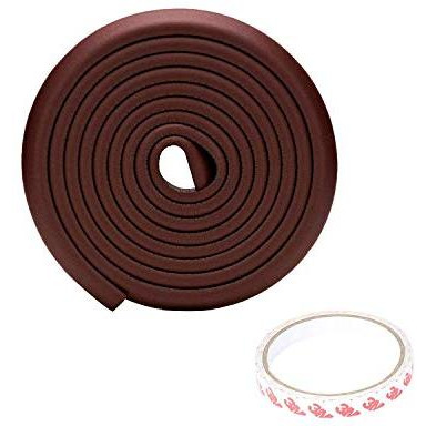 Safe-O-Kid- Pack of 4 - High Quality- High Density Edge Guards - 5 MTR (Brown) (Size Pack of 4)