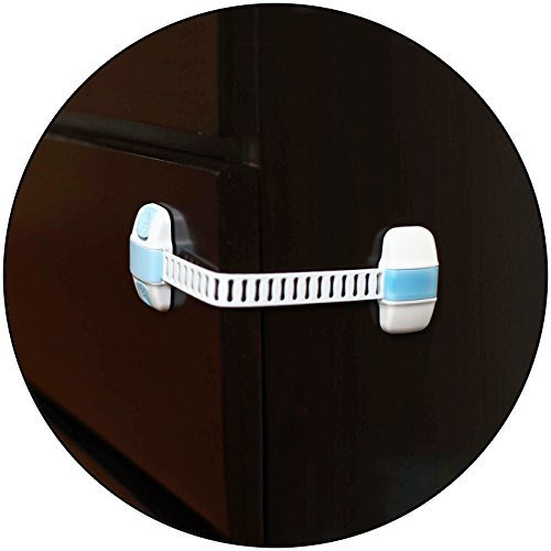 Safe-O-Kid - Pack of 4 - High Quality, Adjustable Medium Multi-Purpose Child Safety Lock (Size Pack of 4)