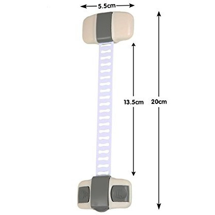 Safe-O-Kid - (Pack of 16) - High Quality, Adjustable Medium Multi-Purpose Child Safety Lock