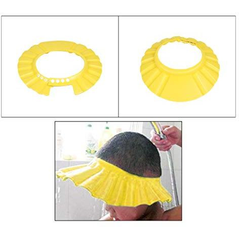 Safe-O-Kid Pack Of 2 - No Tears Fit-All Adjustable Kid's Shampoo Hat