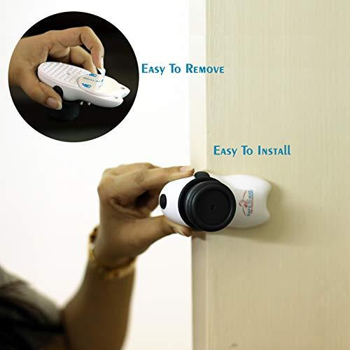 Safe-O-Kid Revolving Door Stopper, Fit All Finger Guard - Pack of 2 (Size Pack of 2)