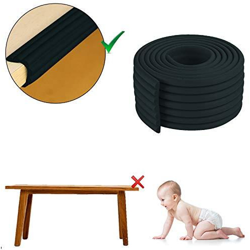 Safe-O-Kid- Pack of - 1 Unique High Density- Prevents from Head Injury Multi-Functional 2 Meter Edge Guard - Black (Size Pack of 1)
