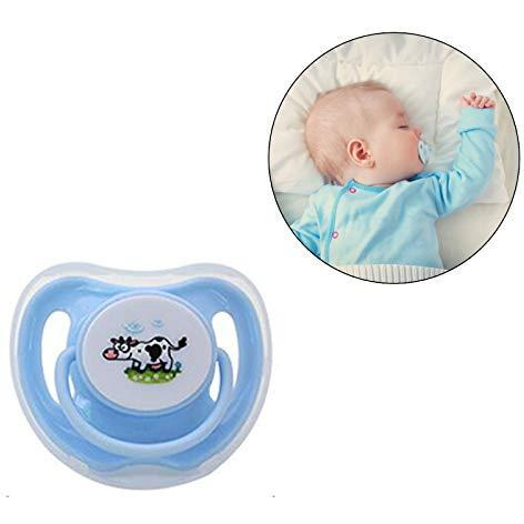 Safe-O-Kid Cartoon Design Silicone Pacifier/Soother with Holder Chain and Clip - Assorted