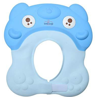 Safe-O-Kid Shampoo Hat/Cap for Kids, No Tears & Adjustable, Blue (Size Pack of 1)