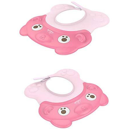 Safe-O-Kid 2 Shampoo Hats/Caps for Kids, No Tears & Adjustable, Pack of 2, Pink (Size Pack of 2)