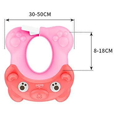 Safe-O-Kid 2 Shampoo Hats/Caps for Kids, No Tears & Adjustable, Pack of 2, Pink (Size Pack of 2)