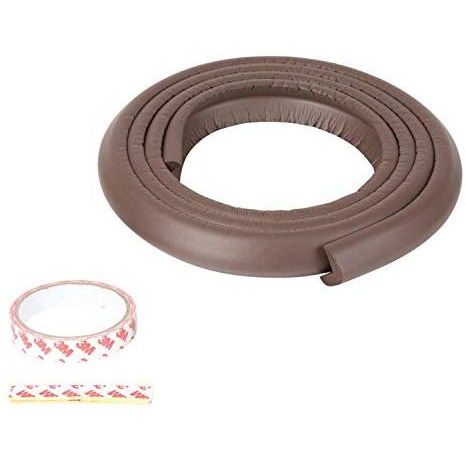 Safe-O-Kid - Unique High Density L-Shaped 2 mtr Long Large 1 Edge Guard Strips - Brown (Size Pack of 1)