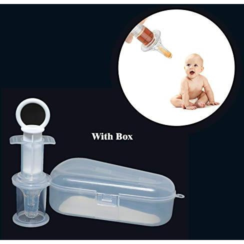 Safe-O-Kid Baby's BPA-free Silicone Liquid Medicine Feeder/Dropper, White (Size Pack of 1)