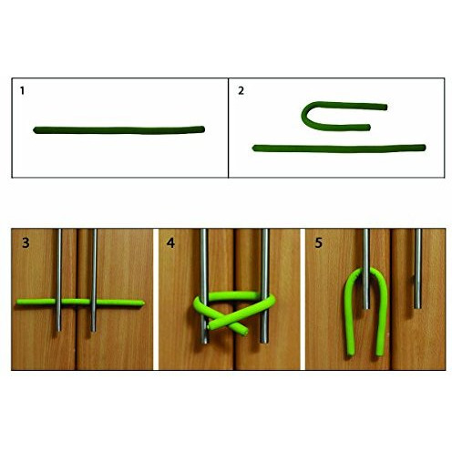 Safe-O-Kid - Pack of 1 - Unique, Ultra Flexible & Adjustable, Kid's Favorite Cabinet Local Sticks - Green