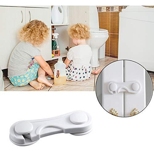 Safe-O-Kid Pack of 1- Finger Injury Safety -Durable, Elegant Child Safety Cabinet Lock- White (Size Pack of 1)