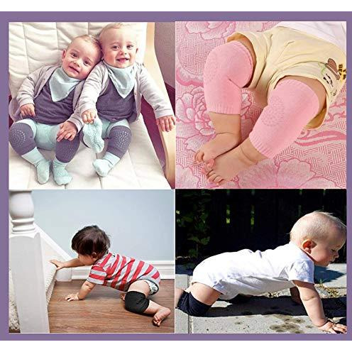 Safe-O-Kid Pack of 1- Crawling Baby, Toddler, Infant Anti-Slip Elbow and Knee Pads/Guards-Pink (Size Pack of 1)