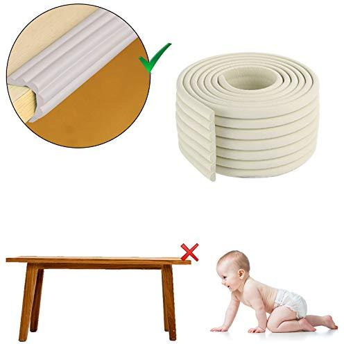 Safe-O-Kid- Pack of - 4 Unique High Density- Prevents from Head Injury Multi-Functional 2 Meter Edge Guard - White (Size Pack of 4)