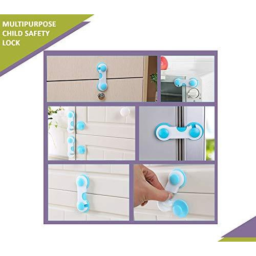 Safe-O-Kid Pack of 1 - Finger Injury Safety-Durable Child Safety Cabinet/Almirah Lock- Pink (Size Pack of 1)