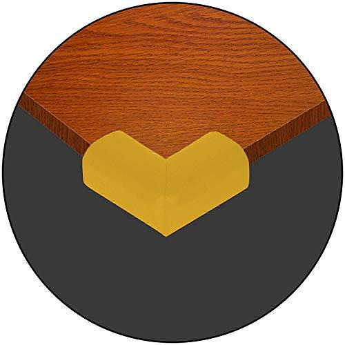 Safe-O-Kid - Pack of 8 - High Quality High Density L-Shaped Extra Thick - Large Nbr Corner Cushions - Yellow (Size Pack of 8)