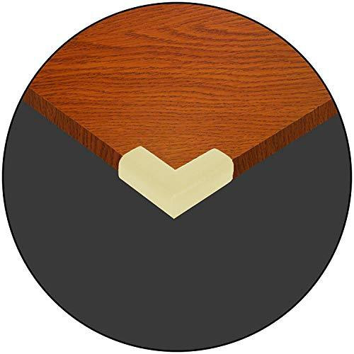 Safe-O-Kid 8 Corner Guards/Cushions/Bumpers/Protector, L-Shaped, Small, for Child Safety & Babyproofing, Beige, Pack of 8 (Size Pack of 8)