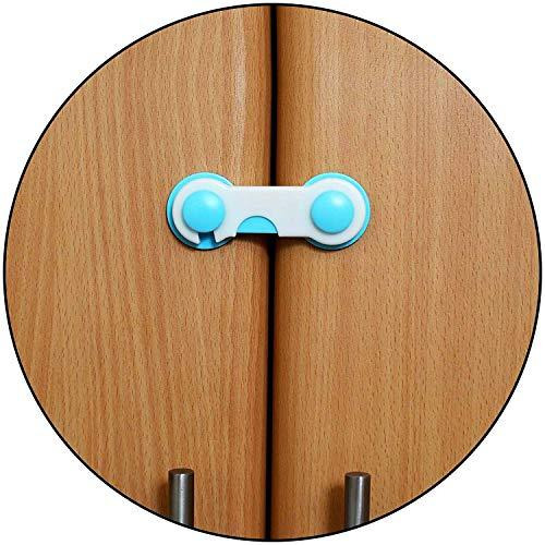Safe-O-Kid - Pack of 1 - Easy to Use, Durable, Colorful Child Proof Cabinet Lock