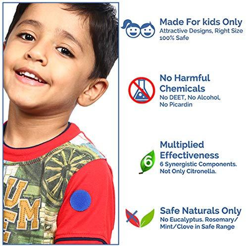 Safe-O-Kid Pack of 24(+6 Free) Baby Yellow Color Mosquito Repellent Patches (Size Pack of 24 + 6)