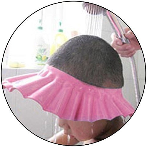 Pack of 4 - No Tears, Fit-All Adjustable Kid's Shampoo Hat
