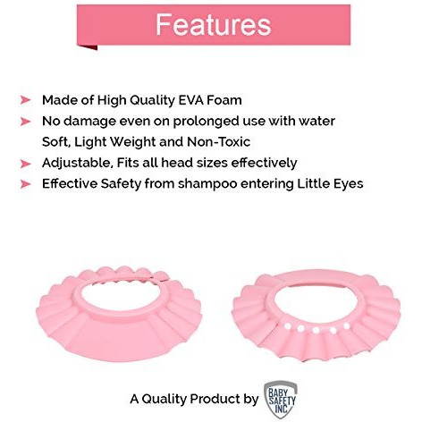Pack of 4 - No Tears, Fit-All Adjustable Kid's Shampoo Hat