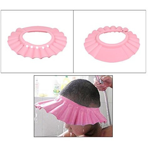 Pack of 4 - No Tears, Fit-All Adjustable Kid's Shampoo Hat
