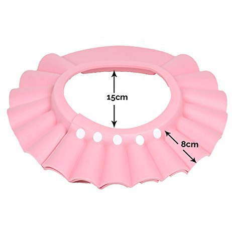 Pack of 4 - No Tears, Fit-All Adjustable Kid's Shampoo Hat