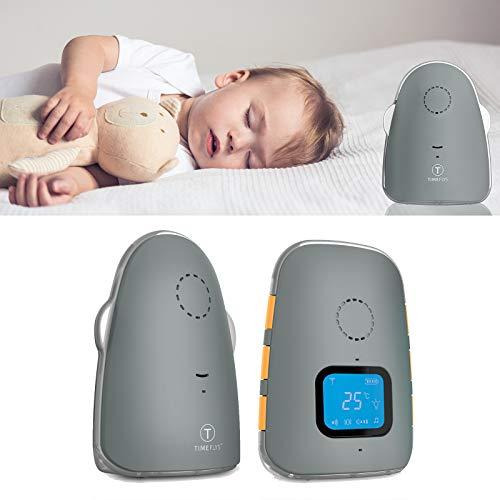 Safe-O-Kid Premium Quality Audio Baby Monitor with Batteries, Covers Up to 1000 FT Area, LED Indicator, 2 Way Communication, Digital & Wireless- Grey (Size Pack of 1)
