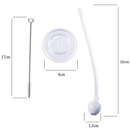 Safe-O-Kid- High Quality Straw with Accessories- Helpful for Kids in Easy Drinking -Home Essential (3cm)