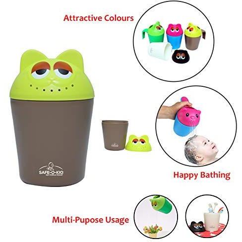 Safe-O-Kid Catchy Animal Shaped Hair Washing Cup (Brown) (Size Pack of 1)