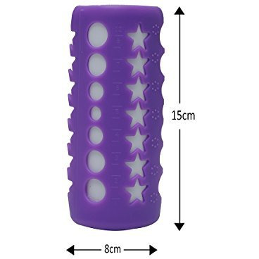 Safe-O-Kid - Pack of 8-Trendy Cover Baby Feeding Bottles, Safety for Breakable Glass Bottles- (Medium)