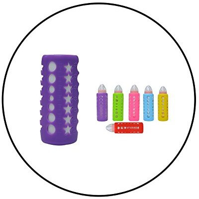 Safe-O-Kid - Pack of 4-Trendy Cover Baby Feeding Bottles, Safety for Breakable Glass Bottles- (Medium)
