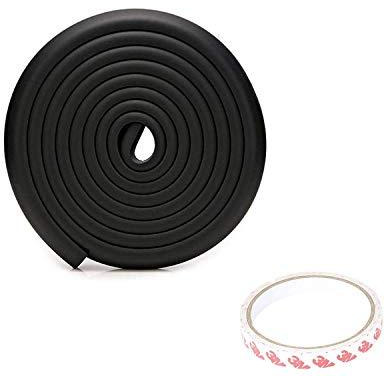 Safe-O-Kid- Pack of 1 - High Quality- High Density Edge Guards - 5 MTR (Black) (Size Pack of 1)