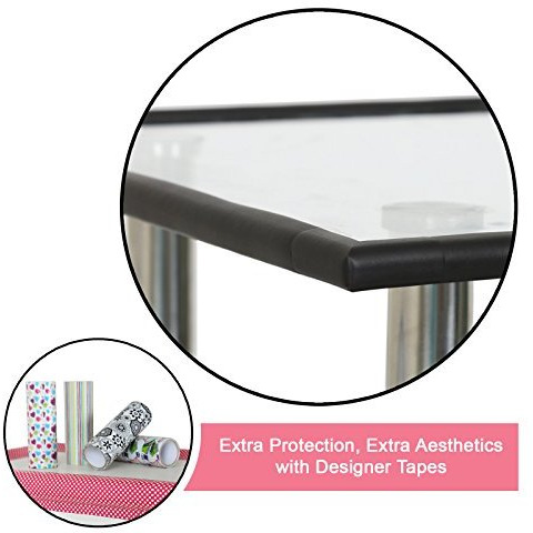 Safe-O-Kid - Unique High Density L-Shaped 2 mtr Long Mini 2 Edge Guards with 8 Corner Cushions (Size Pack of 2)