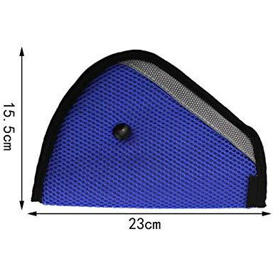 Safe-O-Kid - Pack of 2 - Car Safety Essential, Seat Belt Holder/Shortener for Toddlers, Blue (Size Pack of 2)
