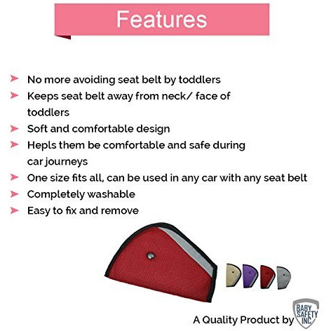 Safe-O-Kid - Car Safety Essential, Seat Belt Holder/Shortener for Toddlers