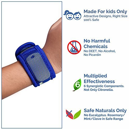 Safe-O-Kid Pack of 3 Fruit & SUGARTOWN & Aqua Theme Mosquito Repellent Band with 6 Refills and 6 Anti Mosquito Patches- Highly Effective Bands by SafeOMos (Size Pack of 3)