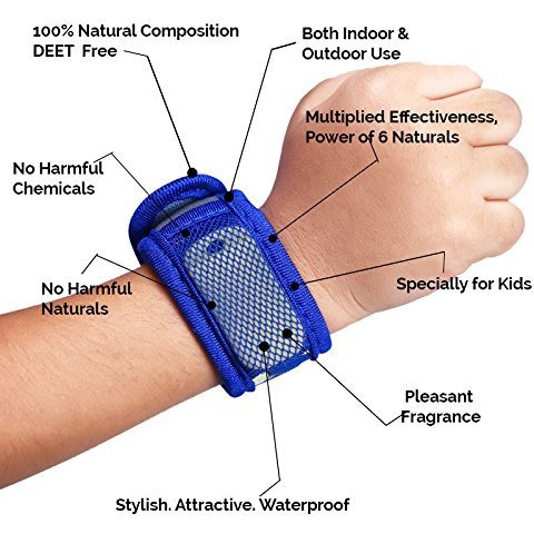 Safe-O-Kid Pack of 3 Fruit & SUGARTOWN & Aqua Theme Mosquito Repellent Band with 6 Refills and 6 Anti Mosquito Patches- Highly Effective Bands by SafeOMos (Size Pack of 3)