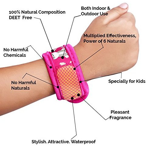 Safe-O-Kid Pack of 3 Fruit & Aqua & Jungle Theme Mosquito Repellent Band with 6 Refills and 6 Anti Mosquito Patches (Size Pack of 3)