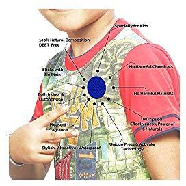 Safe-O-Kid Pack of 72(+6 Free) Baby Yellow Color Mosquito Repellent Patches (Size Pack of 72 + 6)