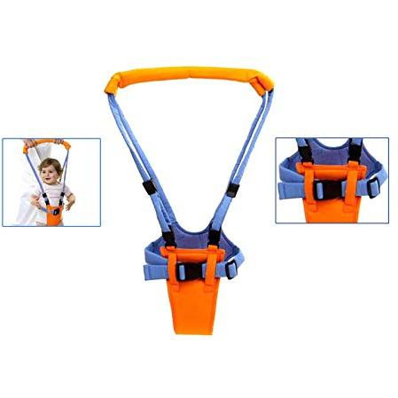 Safe-O-Kid Child Walking Harness Safety Belt, Orange Blue, Handheld and Adjustable