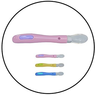 Safe-O-Kid - Pack of 2-Extra Safe Silicone Spoon for Fussy Little Eaters